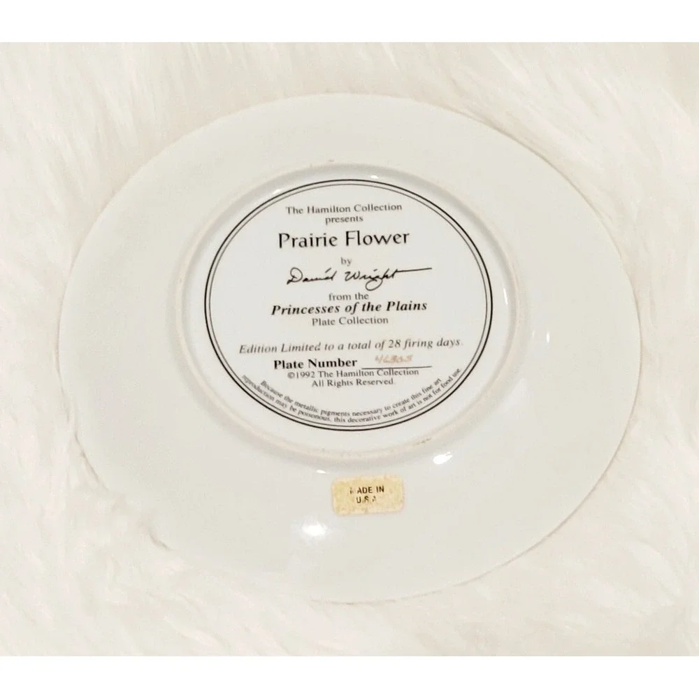 The Hamilton Plate Collection Prairie Princess of the Plains‎ Native American